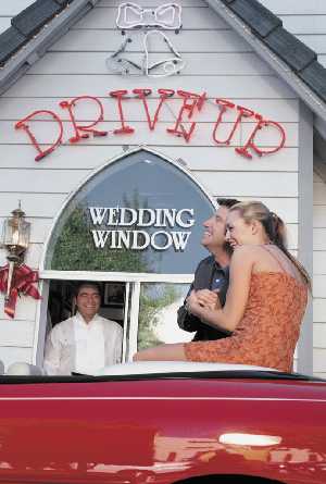 drive thru wedding